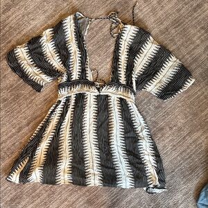 Elan Striped Boho Coverup